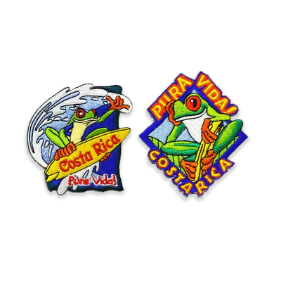 La felpilla bordó a Logo parches Para Sombreros 3,5&quot; material del poliéster de la altura
