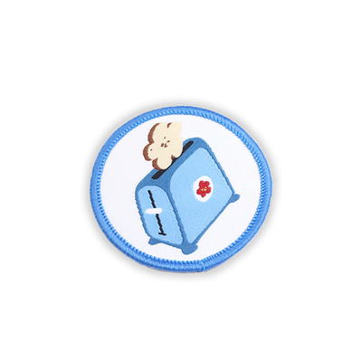 Decoración tejida bordado de los manteles de la ropa de Logo Patch Ironing Backing Para