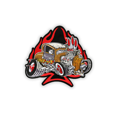 La felpilla cose en los remiendos del motorista, remiendos bordados de la motocicleta para la chaqueta de cuero