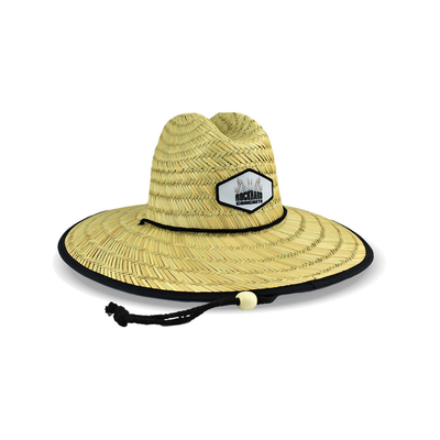 Salvavidas que practica surf de Straw Sombrero Para Summer Outdoor del remiendo unisex
