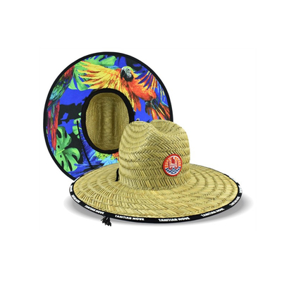 La ronda de Mat Grass Patch Straw Sombrero Parama el calor tejido que imprime el ODM de la parte inferior