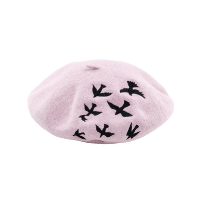 Color sólido del sombrero del casquillo de la boina de las lanas del poliéster para las mujeres Halloween