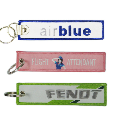 Logo Size Embroidered Key Chain modificado para requisitos particulares personalizó el estilo sostenible
