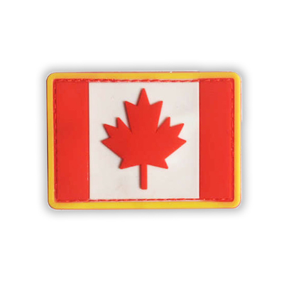 Material del silicón del remiendo de la insignia del PVC de la bandera nacional para el bolso del veterano del brazal